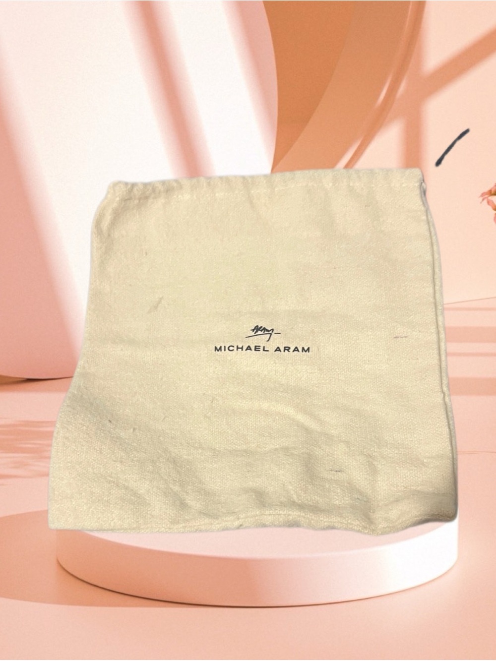 Michael Aram Beige Fabric Pouch